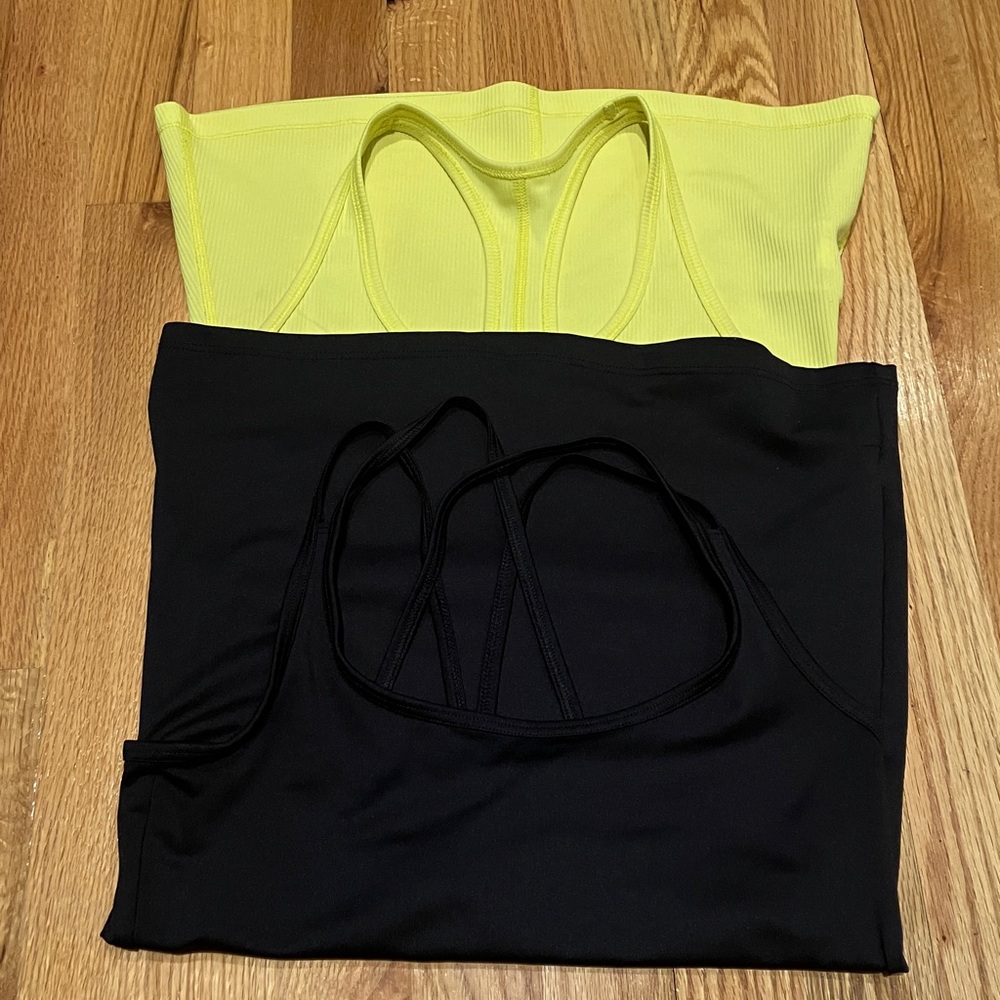 Champion Yellow and Black Tank Tops